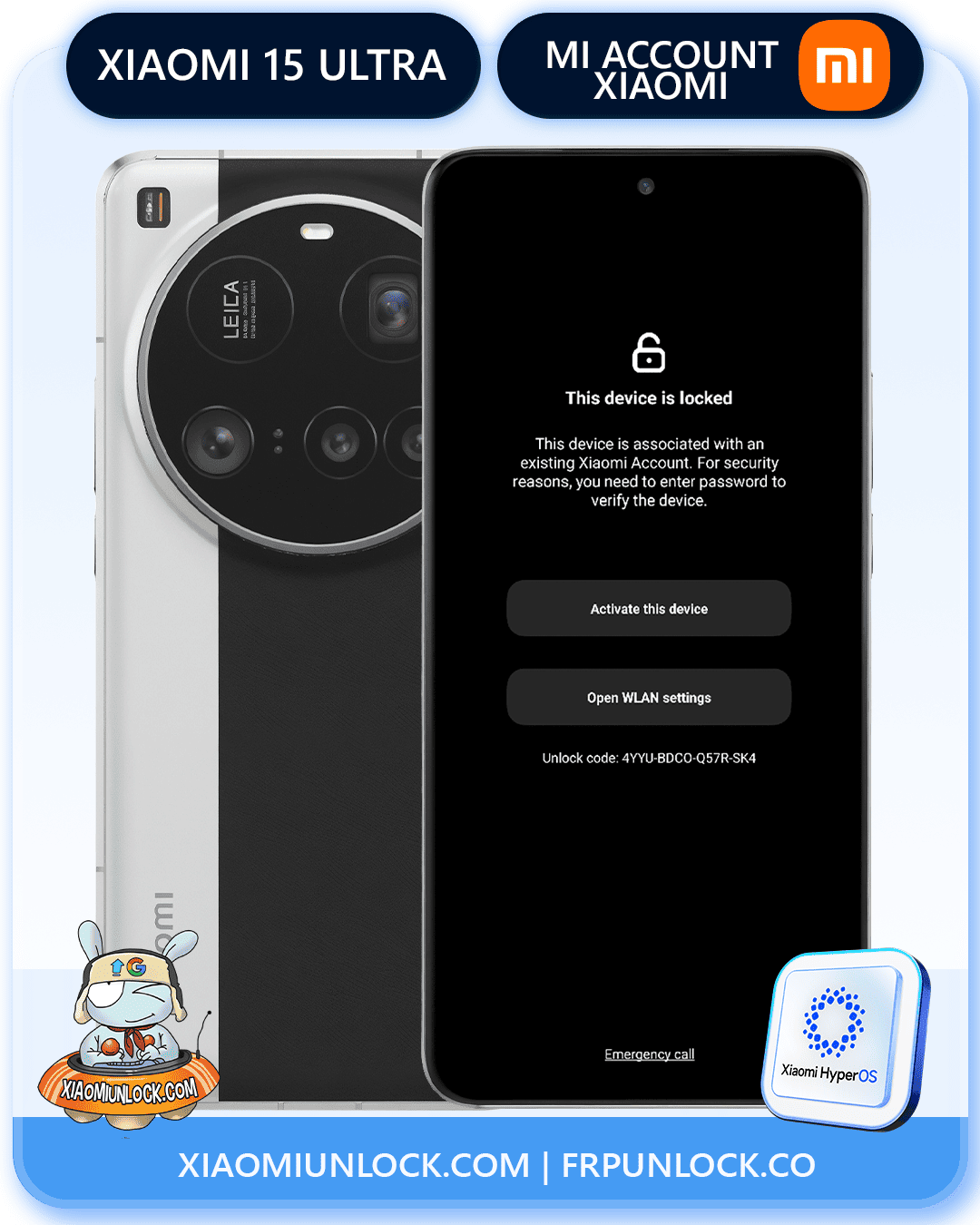 Remove Xiaomi Mi Account Xiaomi 15 Ultra